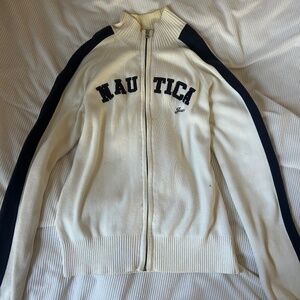 Nautica Zip Up Vintage  Sweater